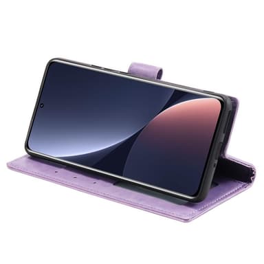 SKALO Xiaomi 12 Pro Mandala Flip Cover - Lilla