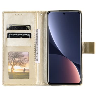 SKALO Xiaomi 12 Mandala Flip Cover - Guld