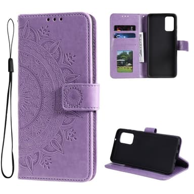 SKALO Samsung A13 4G Mandala Flip Cover - Lilla