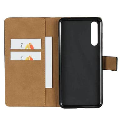 SKALO Huawei P20 Pro Flip Cover m. Pung i Ægte Læder - Pink