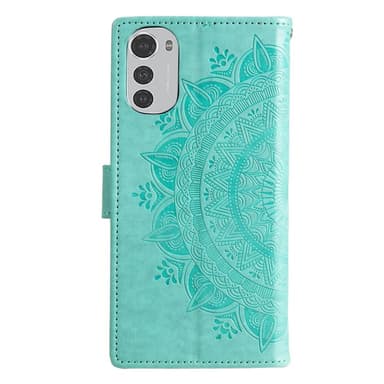SKALO Motorola Moto E32/E32s Mandala Flip Cover - Turkis