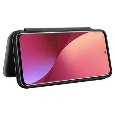 SKALO Xiaomi 12 Pro Carbon Fiber Pungetui - Sort