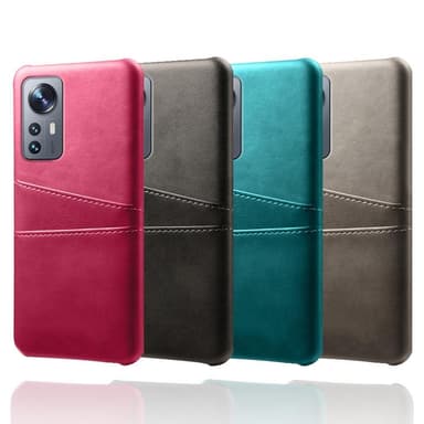 SKALO Xiaomi 12 Pro PU-læder Kortholder Cover - Blå
