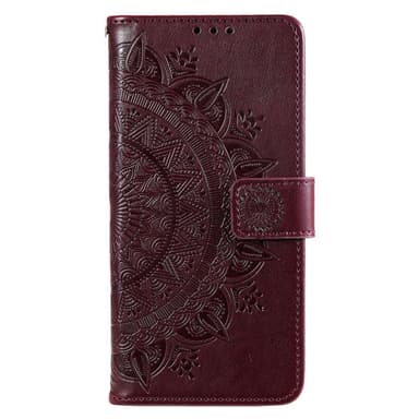 SKALO Motorola Moto G22 Mandala Flip Cover - Brun