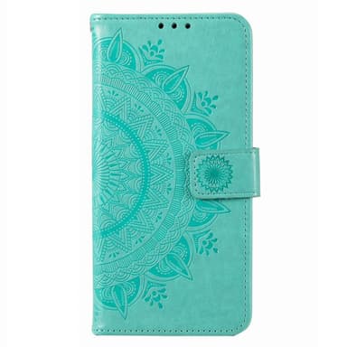 SKALO Motorola Moto E32/E32s Mandala Flip Cover - Turkis