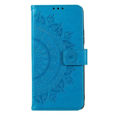 SKALO Motorola Moto E32/E32s Mandala Flip Cover - Blå
