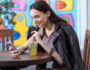LG G5 smartphone - guld