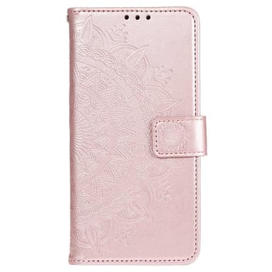 SKALO Motorola Moto G22 Mandala Flip Cover - Rosa guld