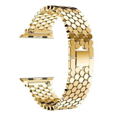 SKALO Fish Scale Armbånd i metal Apple Watch 38/40/41mm - Guld