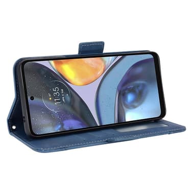 SKALO Motorola Moto G22 6-RUM Pungetaske - Blå