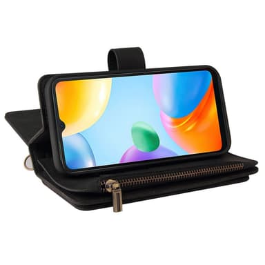 SKALO Xiaomi Redmi 10C Big Wallet 17-RUM Pungetui - Sort