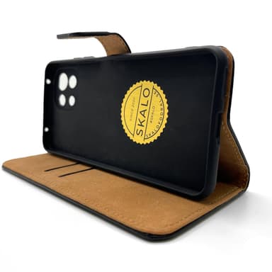 SKALO Xiaomi Mi 11 Lite Flip Cover m. Pung i Ægte Læder - Lyserød