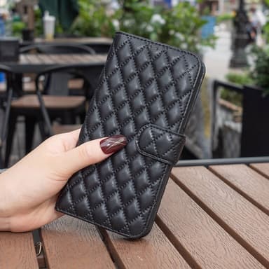 SKALO Xiaomi Redmi 10C BINFEN COLOR Quiltet Pung - Sort