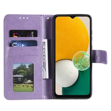 SKALO Samsung A13 4G Mandala Flip Cover - Lilla