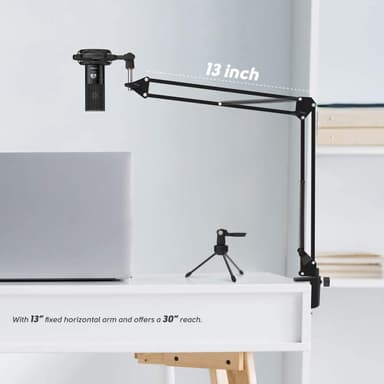 Fifine T669 USB Mikrofon kits med kondensatormikrofon, bordstativ popfilter shock mount lydkabel og stativ kompatibel med PS5
