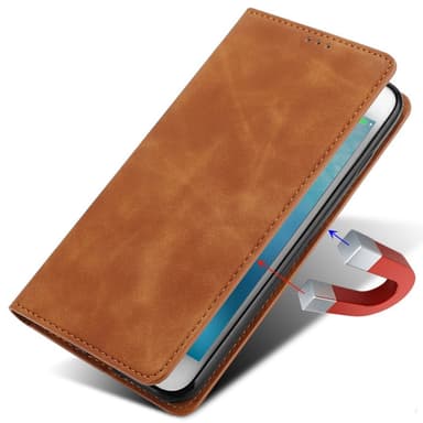 SKALO Nothing Phone (1) Slim Premium Flip Cover - Lys brun