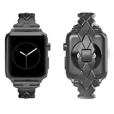 SKALO Metalarmbånd ""Braided"" Apple Watch 38/40/41mm - Rosa guld