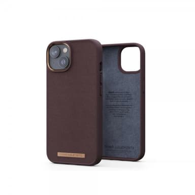Njord by Elements iPhone 14 Cover Genuine Leather Case Brun