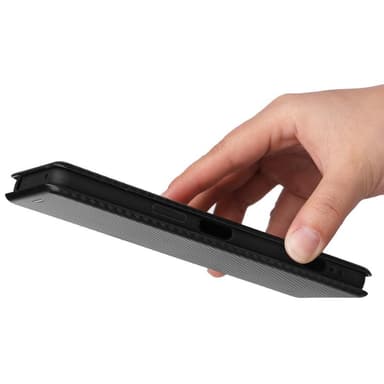 SKALO Sony Xperia 1 IV Carbon Fiber Pungetui - Sort