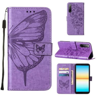 SKALO Sony Xperia 10 IV Mandala Flip Cover - Lilla