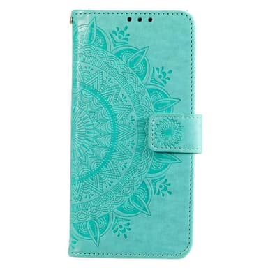 SKALO Xiaomi Redmi 10C Mandala Flip Cover - Turkis