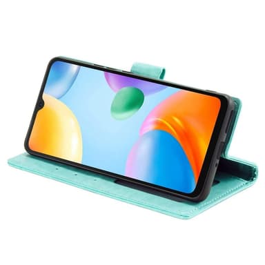 SKALO Xiaomi Redmi 10C Mandala Flip Cover - Turkis