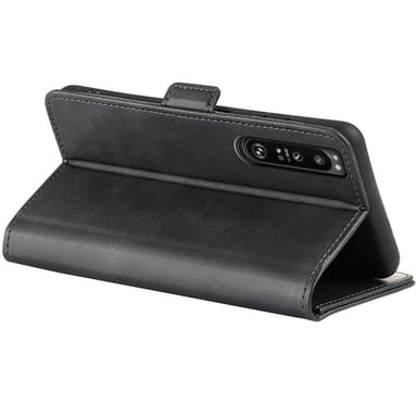 SKALO Sony Xperia 1 IV Premium Wallet Flip Cover - Sort