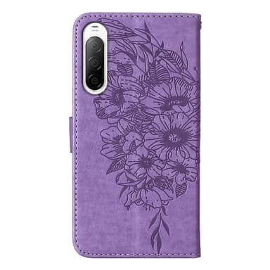 SKALO Sony Xperia 10 IV Mandala Flip Cover - Lilla