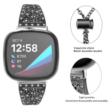 Urbånd Sort Fitbit Versa 3