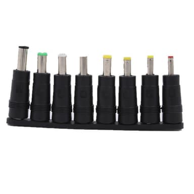 AC adapter stik til bærbar 8-pack Sort