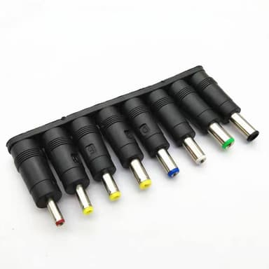 AC adapter stik til bærbar 8-pack Sort