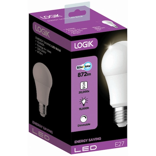 Logik LED-pære 10W E27