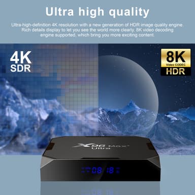X96 Max Ultra TV Box Android 11.0 2.4G/5G Sort 4 GB+32 GB