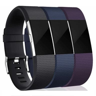 ingeniørarbejde Jo da fotografering Fitbit Charge 2 armbånd silikone 3-pak sort/blå/lilla (S) | Elgiganten ingeniørarbejde Jo da fotografering Fitbit Charge 2 armbånd silikone 3-pak sort/blå/lilla (S) | Elgiganten