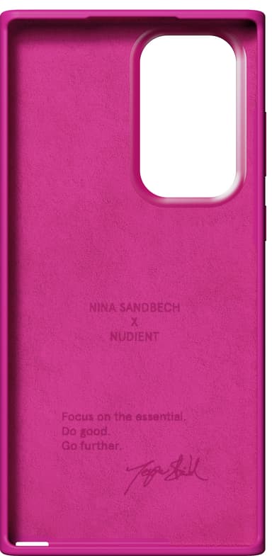 Nudient Bold Samsung S22 Ultra cover (Nina pink)