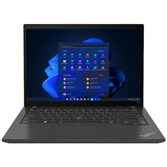Lenovo ThinkPad P14s Gen3 14" bærbar computer i7/16/1 TB (sort)
