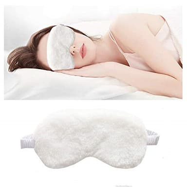 Sömnmask imitationssilke Hvid