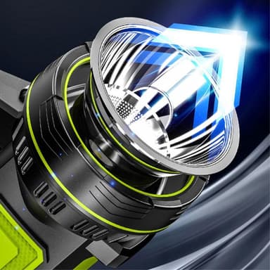 Håndholdt lommelygte USB genopladeligt LED Super Bright Spotlight søgelys