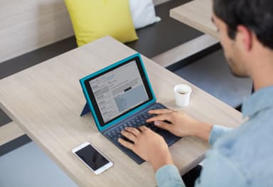 Logitech BLOK tastaturcover til iPad Air 2 - blå