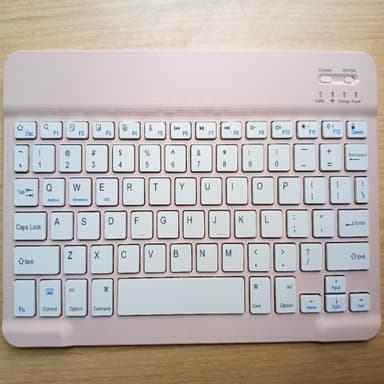 Trådløst Bluetooth-tastatur Firkantet nøglehætte Lyserød 10 inch