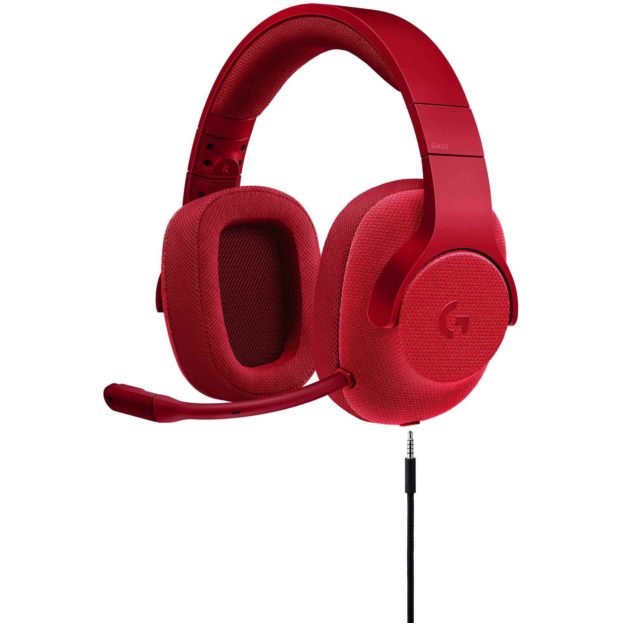 opkald indendørs gnier Logitech G433 gaming headset (rød) | Elgiganten
