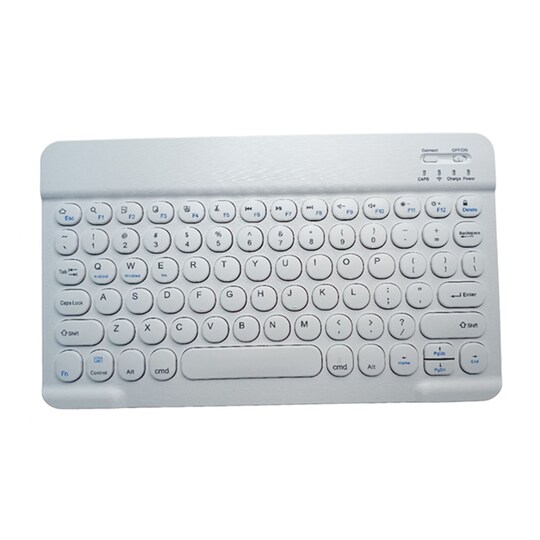 Bluetooth-tastatur nøglehætte hvid 10 inch |