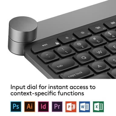 Logitech Craft tastatur med input drejeknap