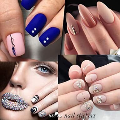 DIY Rhinestone Stickers Sæt 1-ark Sølv