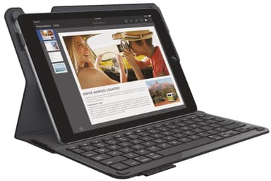 Logitech Type+ cover med tastatur til iPad Air 2 - sort