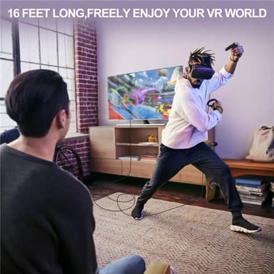 Type-C til Type-C forbindelseskabel Mørkegrå 3 m Oculus Quest 1/2