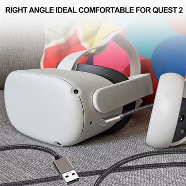 Type-C til Type-C forbindelseskabel Mørkegrå 3 m Oculus Quest 1/2