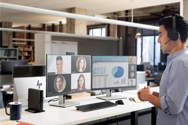 HP EliteDesk 800 G6 DM i5/8/256GB stationær mini-computer
