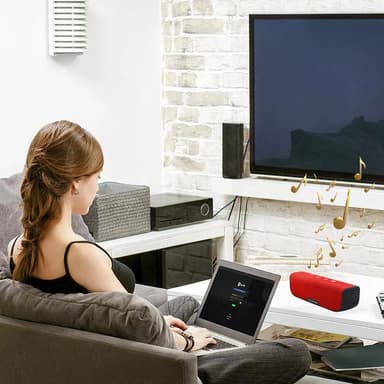 Bluetooth Speaker V5.0 IPX 5 Vandtæt Rød
