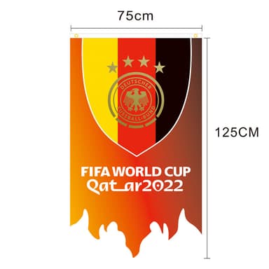2022 VM flag Tyskland MultiColor